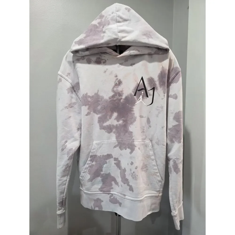 Jordan Air AJ1 Tie Dye Hoodie Men’s Medium Jumpman Basketball Pullover
